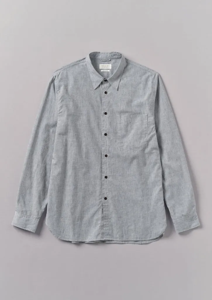 TOAST Chambray Cotton Linen Shirt- Linen|Workwear