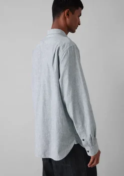 TOAST Chambray Cotton Linen Shirt- Linen|Workwear