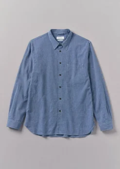 TOAST Chambray Cotton Linen Shirt- Linen|Workwear