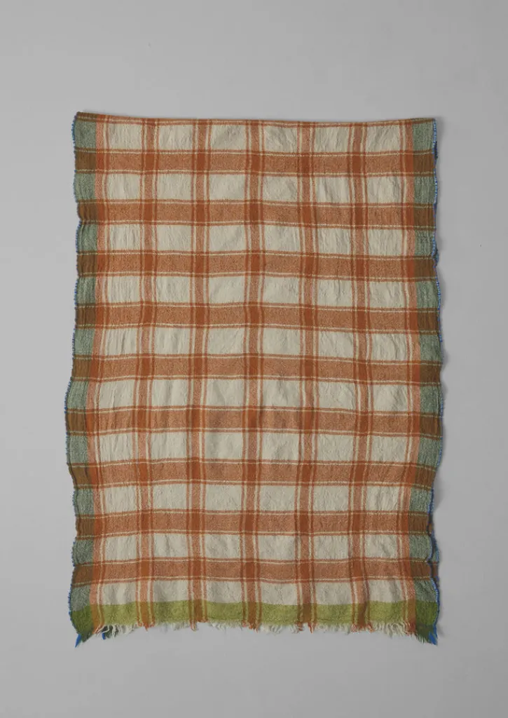 TOAST Check Boiled Wool Scarf- Hats, Scarves & Gloves