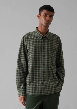 TOAST Check Cotton Wool Shirt- Shirts