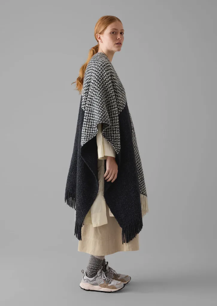 TOAST Check Merino Blend Wrap-Women Hats, Scarves & Gloves|Knitwear
