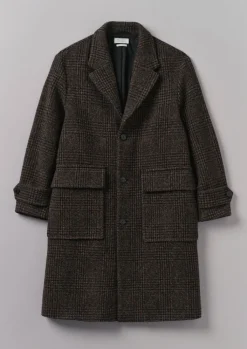 TOAST Check Wool Overcoat- Coats & Jackets