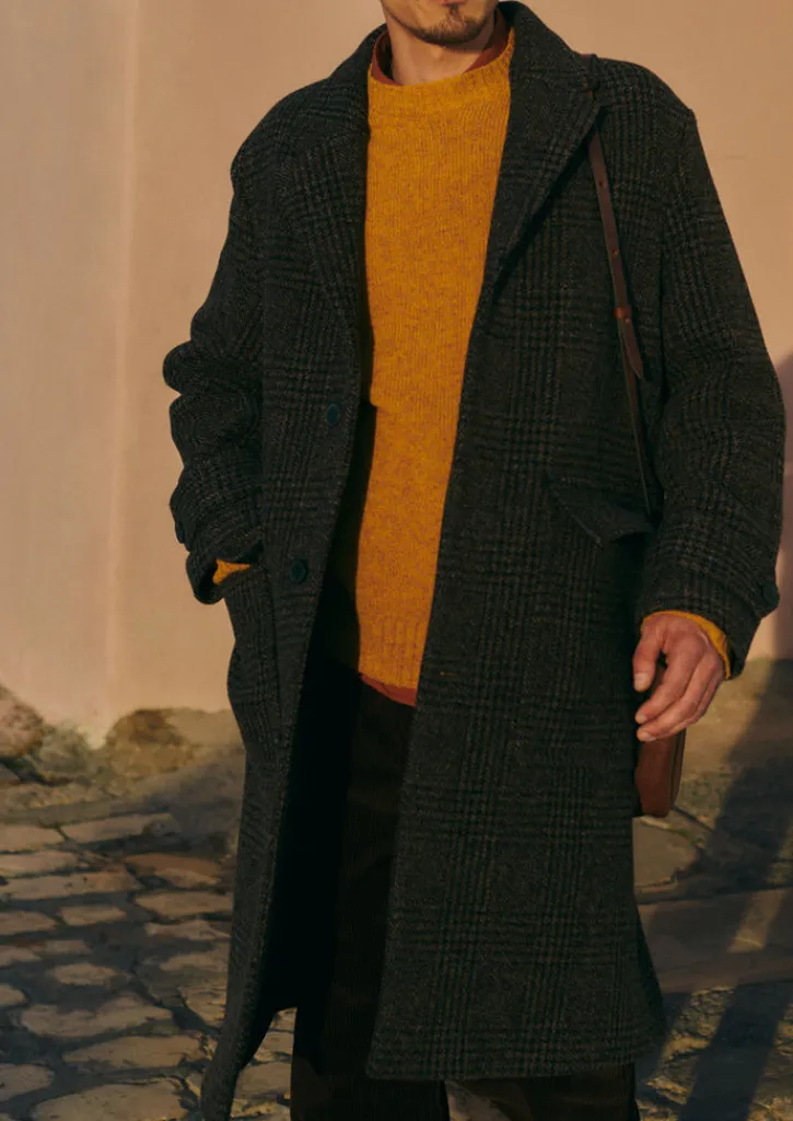 TOAST Check Wool Overcoat- Coats & Jackets