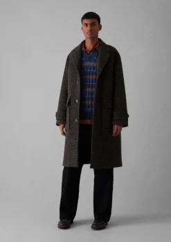 TOAST Check Wool Overcoat- Coats & Jackets
