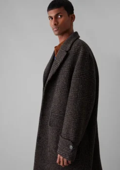 TOAST Check Wool Overcoat- Coats & Jackets