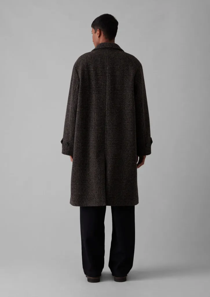 TOAST Check Wool Overcoat- Coats & Jackets