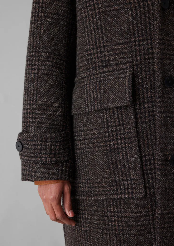 TOAST Check Wool Overcoat- Coats & Jackets