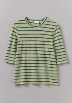 TOAST Cleo Stripe Cotton Half Sleeve Tee-Women Jersey|Tops & Tees