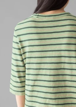 TOAST Cleo Stripe Cotton Half Sleeve Tee-Women Jersey|Tops & Tees