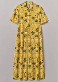 TOAST Collector Print Fluid Shirt Dress-Women Dresses