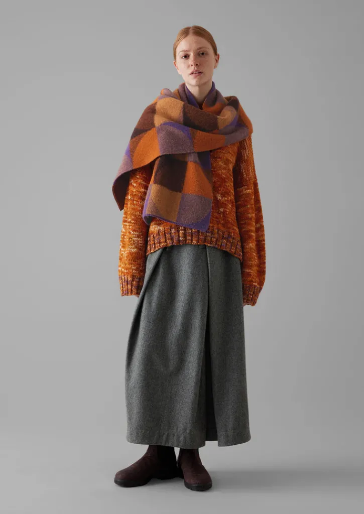 TOAST Colour Block Wool Scarf-Women Hats, Scarves & Gloves