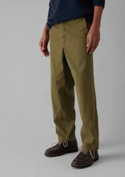 TOAST Cotton Canvas Tapered Trousers- Trousers