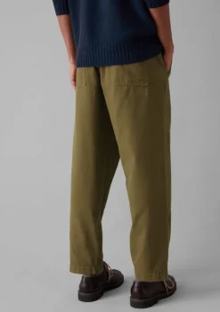 TOAST Cotton Canvas Tapered Trousers- Trousers