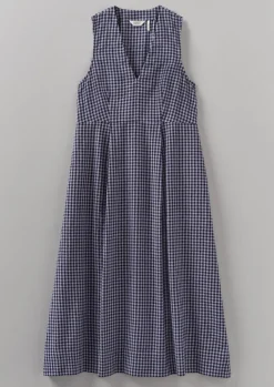 TOAST Cotton Gingham Seersucker Dress-Women Dresses