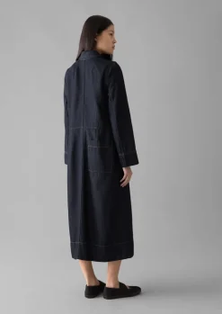 TOAST Cotton Hemp Denim Dress-Women Denim|Workwear