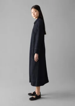 TOAST Cotton Hemp Denim Dress-Women Denim|Workwear