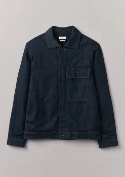 TOAST Cotton Hemp Denim Jacket- Denim|Workwear
