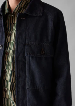 TOAST Cotton Hemp Denim Jacket- Denim|Workwear