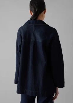 TOAST Cotton Hemp Denim Smock-Women Denim|Tops & Tees