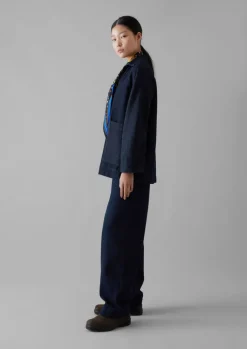 TOAST Cotton Hemp Denim Smock-Women Denim|Tops & Tees