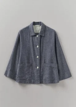 TOAST Cotton Linen Twill Shirt-Women Linen|Loungewear