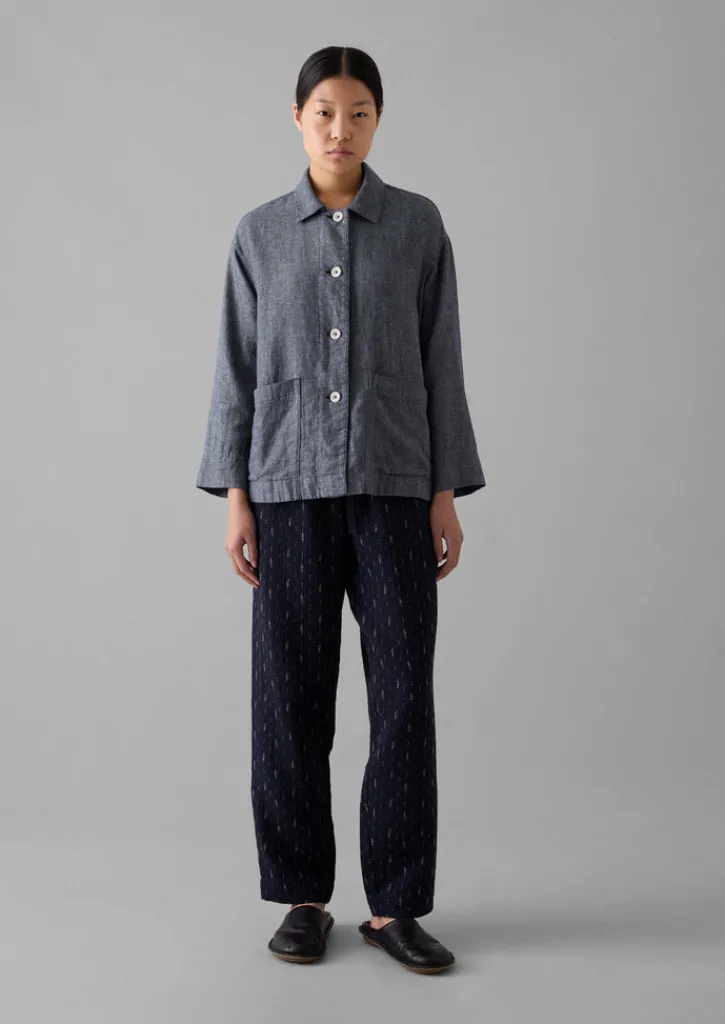 TOAST Cotton Linen Twill Shirt-Women Linen|Loungewear