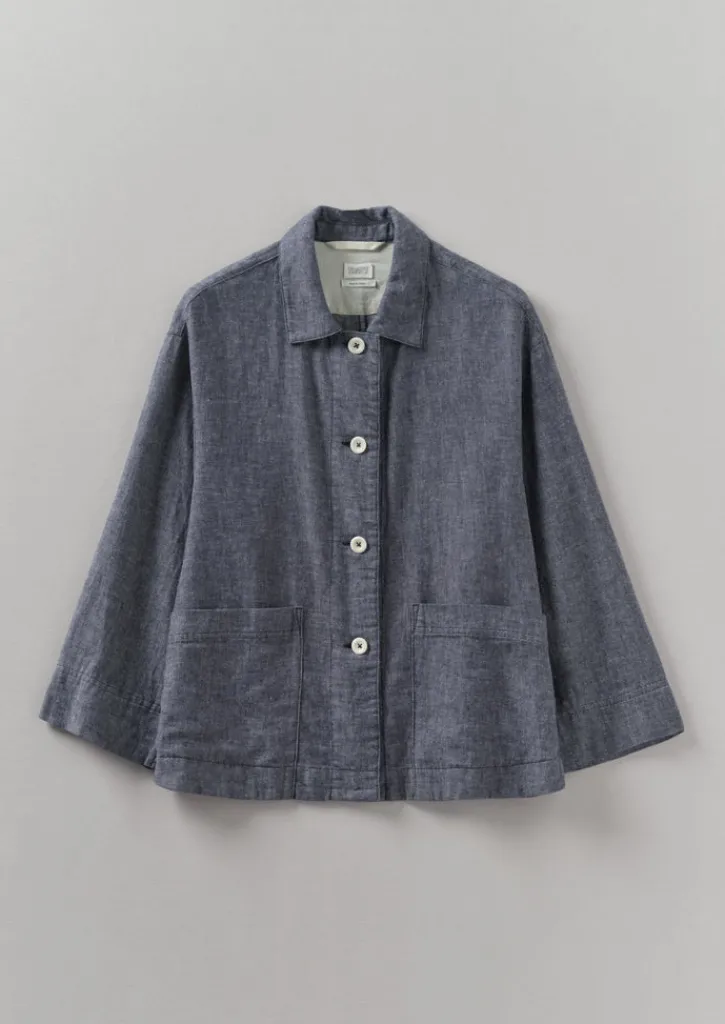 TOAST Cotton Linen Twill Shirt-Women Linen|Loungewear