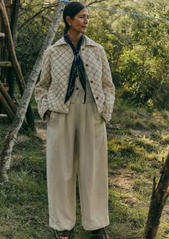 TOAST Cotton Linen Wide Leg Trousers-Women Linen|Trousers