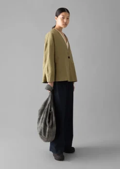 TOAST Cotton Linen Wrap Jacket-Women Linen|Coats & Jackets