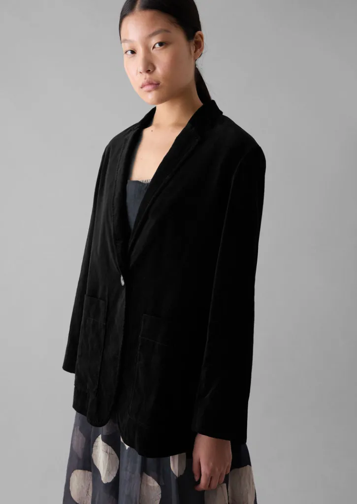 TOAST Cotton Velvet Jacket-Women Velvet|Coats & Jackets