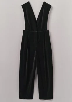 TOAST Cotton Velvet Pinafore Jumpsuit-Women Velvet|Jumpsuits