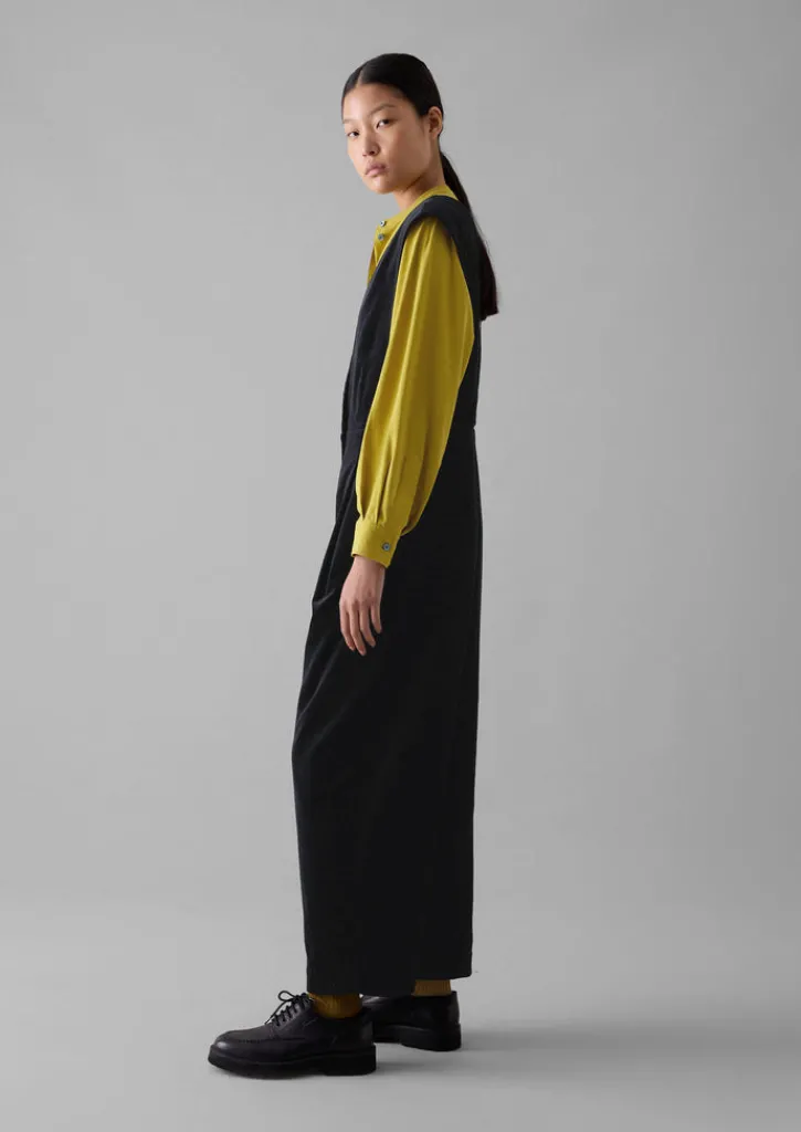 TOAST Cotton Velvet Pinafore Jumpsuit-Women Velvet|Jumpsuits