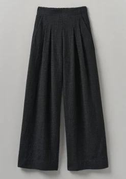 TOAST Cotton Wool Pleat Front Trousers-Women Trousers