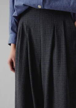 TOAST Cotton Wool Pleat Front Trousers-Women Trousers