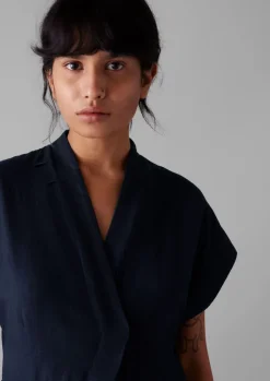 TOAST Cross Front Twill Jumpsuit-Women Jumpsuits|Trousers