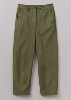 TOAST Darted Cotton Twill Trousers-Women Trousers
