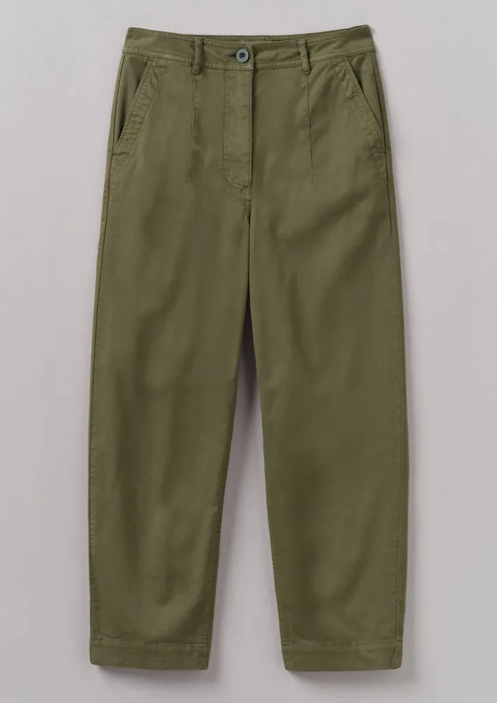 TOAST Darted Cotton Twill Trousers-Women Trousers