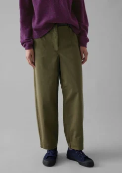 TOAST Darted Cotton Twill Trousers-Women Trousers