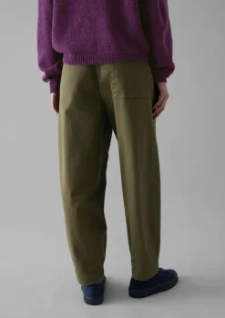 TOAST Darted Cotton Twill Trousers-Women Trousers