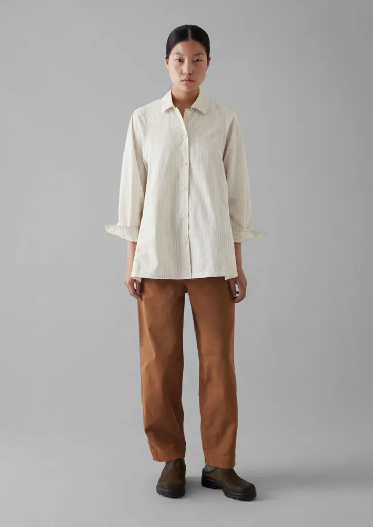 TOAST Darted Cotton Twill Trousers-Women Workwear|Trousers