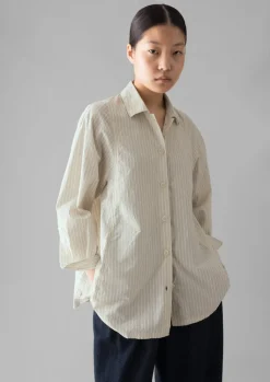 TOAST Dash Stripe Cotton Shirt-Women Shirts|Tops & Tees