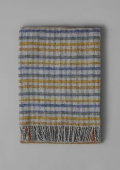 TOAST Dashed Check Wool Blanket- Textiles|Blankets & Throws