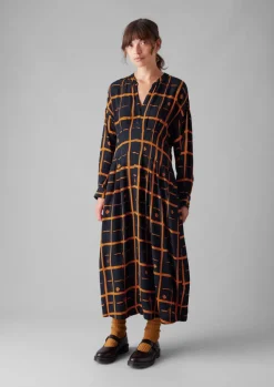 TOAST Diamond Dot Print Fluid Dress-Women Dresses
