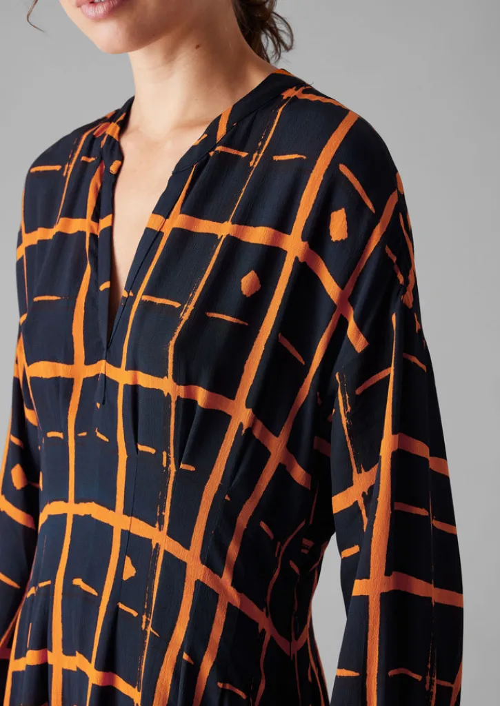 TOAST Diamond Dot Print Fluid Dress-Women Dresses