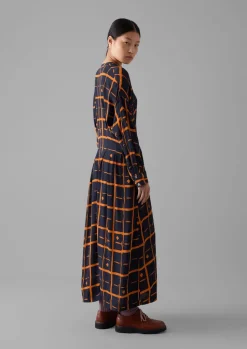TOAST Diamond Dot Print Fluid Dress-Women Dresses
