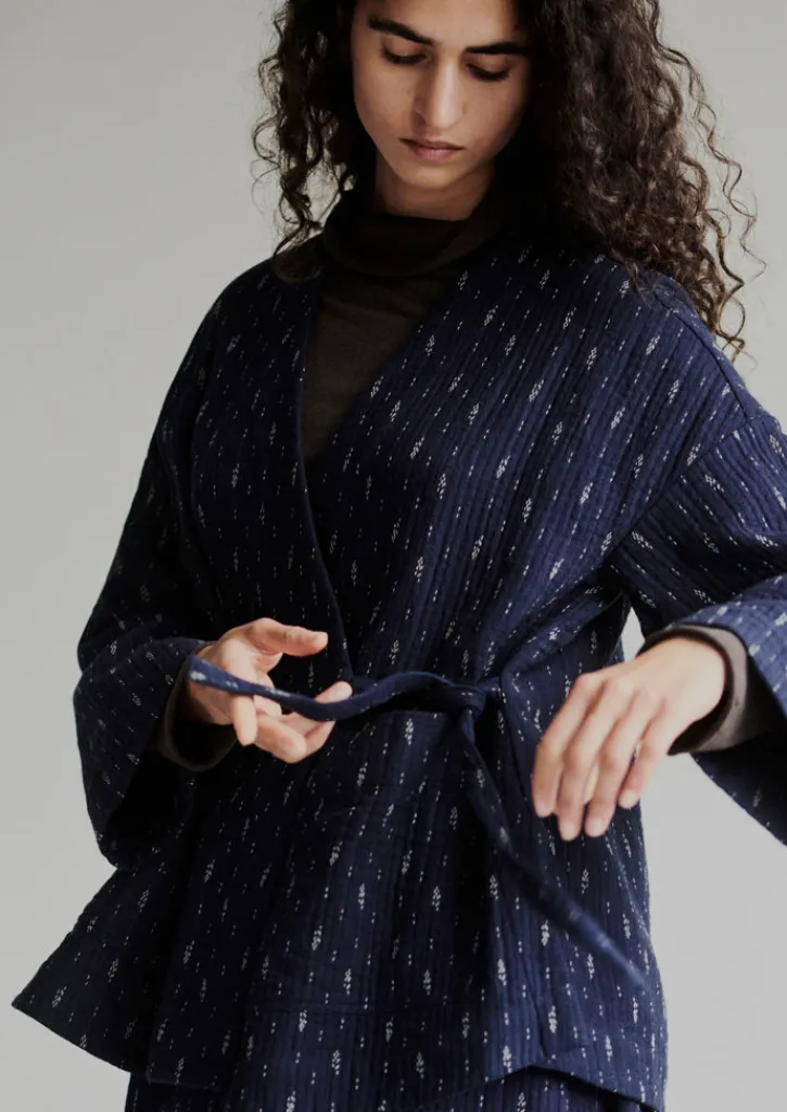 TOAST Dobby Cotton Lounge Jacket-Women Loungewear|Coats & Jackets