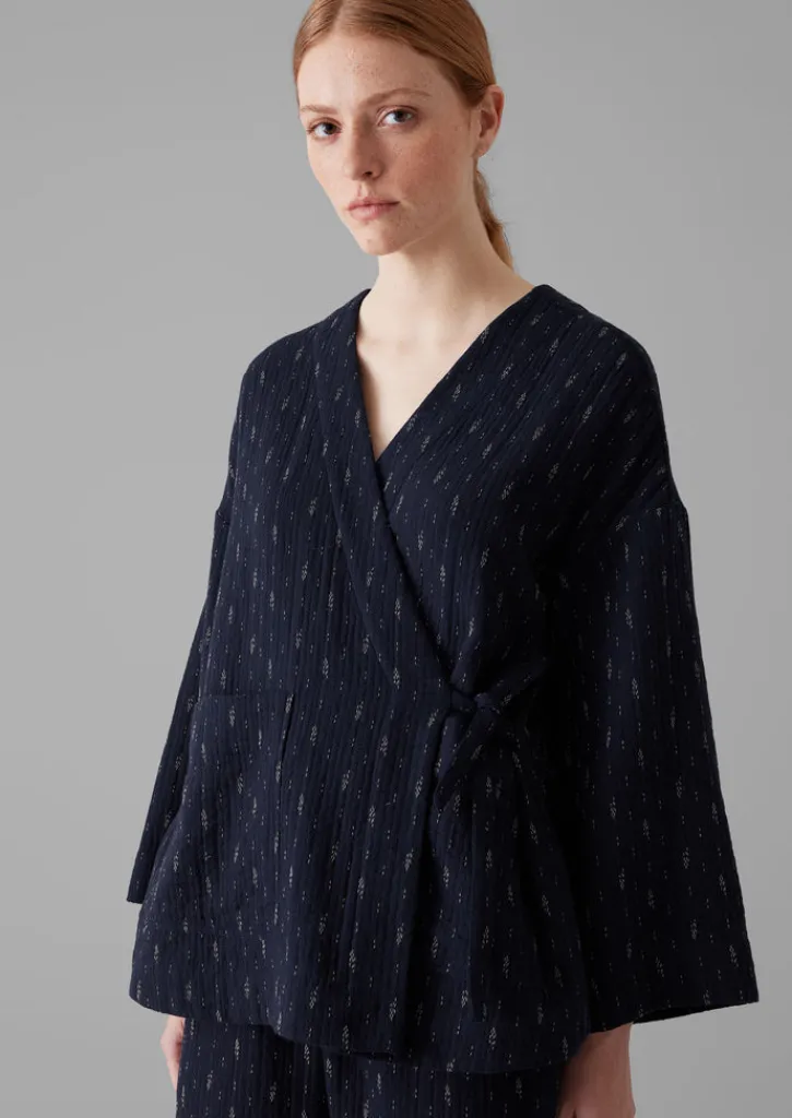 TOAST Dobby Cotton Lounge Jacket-Women Loungewear|Coats & Jackets