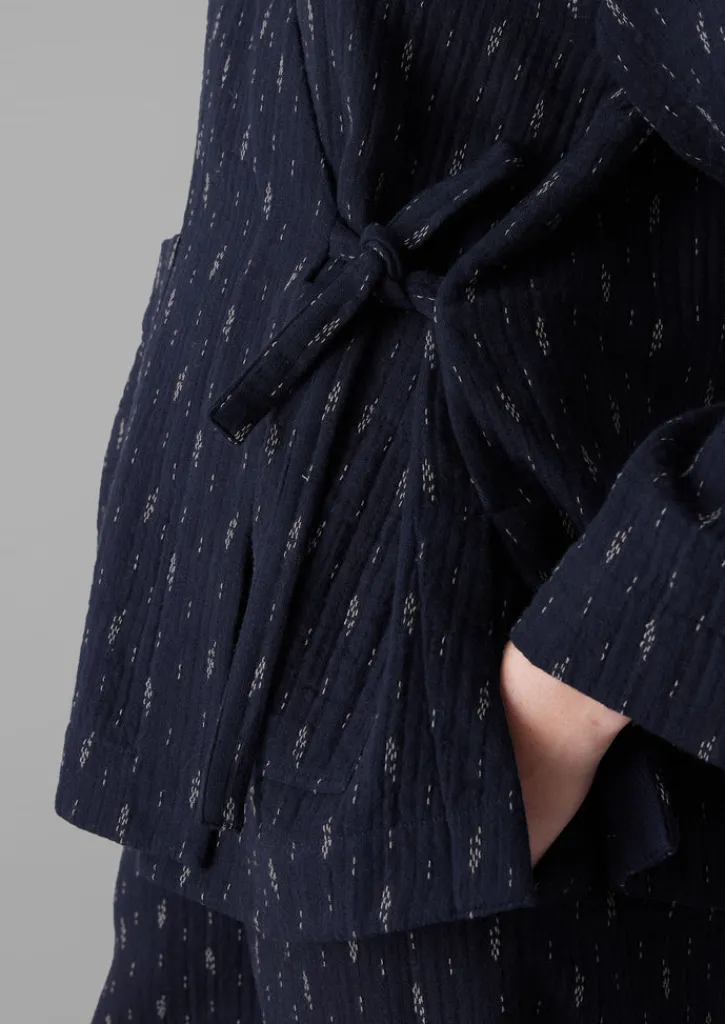 TOAST Dobby Cotton Lounge Jacket-Women Loungewear|Coats & Jackets