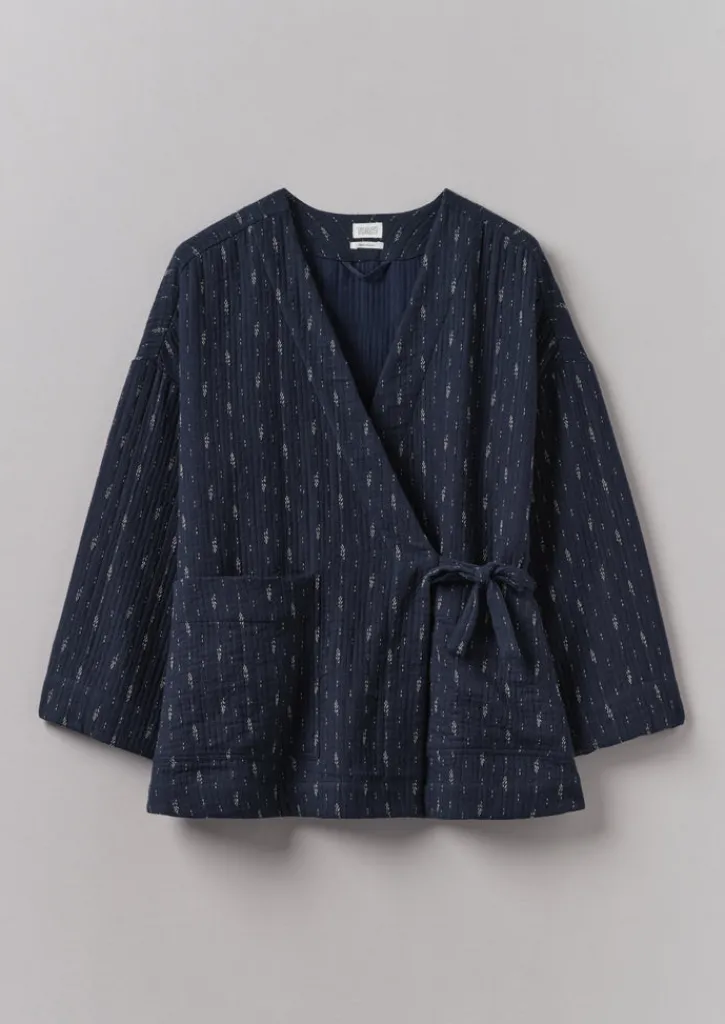 TOAST Dobby Cotton Lounge Jacket-Women Loungewear|Coats & Jackets
